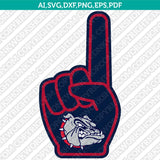 Gonzaga Bulldogs Logo SVG Bundle | NCAA College Vector Cricut