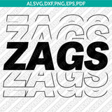Gonzaga Bulldogs Logo SVG Bundle | NCAA College Vector Cricut
