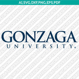 Gonzaga Bulldogs Logo SVG Bundle | NCAA College Vector Cricut