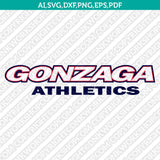 Gonzaga Bulldogs Logo SVG Bundle | NCAA College Vector Cricut