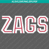 Gonzaga Bulldogs Logo SVG Bundle | NCAA College Vector Cricut
