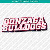 Gonzaga Bulldogs Logo SVG Bundle | NCAA College Vector Cricut