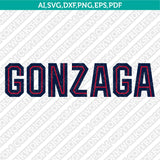 Gonzaga Bulldogs Logo SVG Bundle | NCAA College Vector Cricut