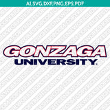 Gonzaga Bulldogs Logo SVG Bundle | NCAA College Vector Cricut