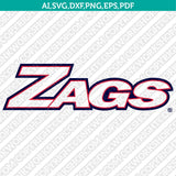 Gonzaga Bulldogs Logo SVG Bundle | NCAA College Vector Cricut