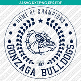 Gonzaga Bulldogs Logo SVG Bundle | NCAA College Vector Cricut