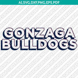 Gonzaga Bulldogs Logo SVG Bundle | NCAA College Vector Cricut