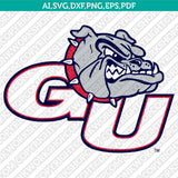 Gonzaga Bulldogs Logo SVG Bundle | NCAA College Vector Cricut