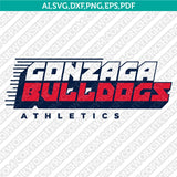 Gonzaga Bulldogs Logo SVG Bundle | NCAA College Vector Cricut