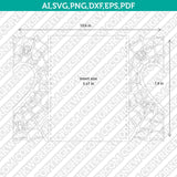 Gothic Spider web Halloween Gate Fold Lace Wedding Invitation Template Quinceanera Christening SVG Laser Cut File Cricut Vector Silhouette Cameo Dxf PNG Eps