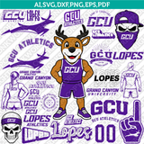 GCU Lopes Grand Canyon Antelopes Logo SVG Bundle | NCAA College Vector Cricut