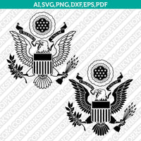 Great Seal of the United States American Eagle SVG Cut File Cricut Vector Sticker Decal Silhouette Cameo Dxf PNG Eps
