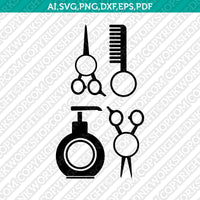 Hairstylist Hairdresser Salon Hair Monogram Frame SVG Cricut Cut File Clipart Png Eps Dxf Vector