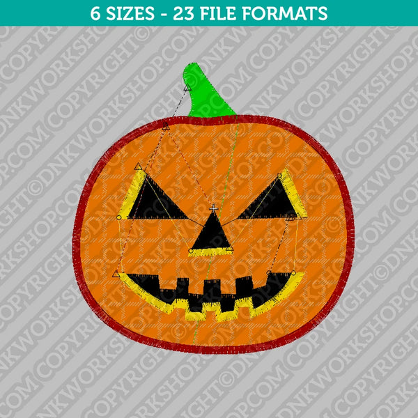 Halloween Pumpkin Embroidery Design - 6 Sizes - INSTANT DOWNLOAD