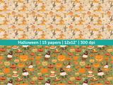 Digital Papers | Digital Scrapbooking Halloween Paper Instant Download