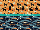 Digital Papers | Digital Scrapbooking Halloween Paper Instant Download