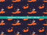 Digital Papers | Digital Scrapbooking Halloween Paper Instant Download