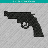 Handgun Pistol Embroidery Design - 6 Sizes - INSTANT DOWNLOAD