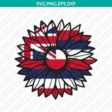 Hawaii Flag SVG Cut File Cricut Silhouette Cameo Clipart Png Eps Dxf
