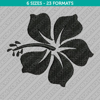 Hawaiian Hibiscus Flower Embroidery Design - 6 Sizes - INSTANT DOWNLOAD