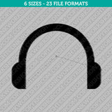 Headset Embroidery Design - 6 Sizes - INSTANT DOWNLOAD