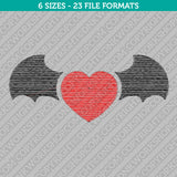Heart with Wings Embroidery Design - 6 Sizes - INSTANT DOWNLOAD