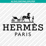 Hermes Logo SVG Cut File Cricut Clipart Dxf Eps Png Silhouette Cameo