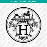 Hermes Logo SVG Cut File Cricut Clipart Dxf Eps Png Silhouette Cameo