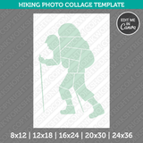 Hiking Photo Collage Template Canva PDF