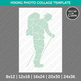 Hiking Mountain Photo Collage Template Canva PDF