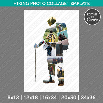Hiking 3 Photo Collage Template preview