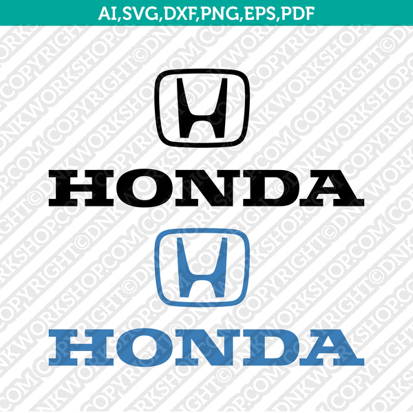 Honda Logo SVG Silhouette Cameo Cricut Cut File Vector Png Eps Dxf