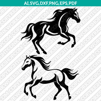 Horse SVG Mascot Cut File Cricut Clipart Silhouette Png
