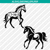 Horse SVG Mascot Cut File Cricut Clipart Silhouette Png