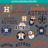 Houston Astros SVG Bundle – MLB Baseball Logo Vector Cricut