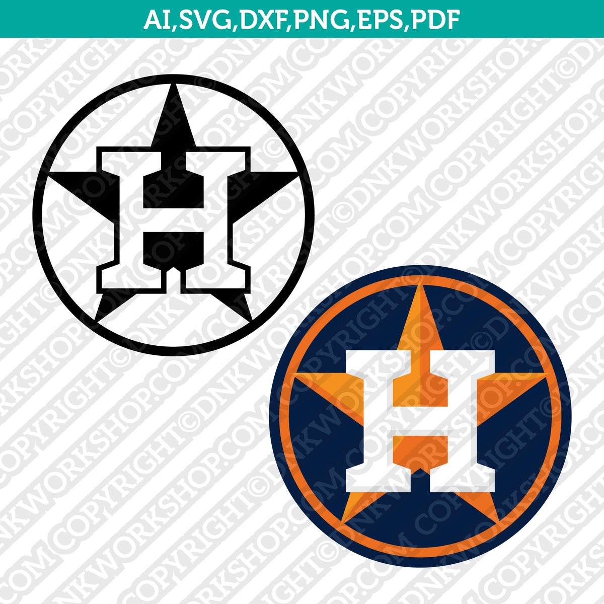 Houston Astros Logo SVG: Cut-Ready Vector Artwork – DNKWorkshop