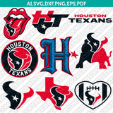 Houston Texans SVG Bundle – NFL Football Logo Vector Files Cricut
