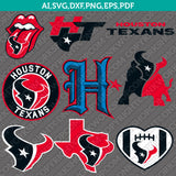 Houston Texans SVG Bundle – NFL Football Logo Vector Files Cricut