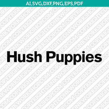 Hush Puppies logo SVG cut file