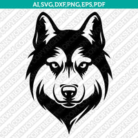 Husky Dog SVG Mascot Cut File Cricut Clipart Png