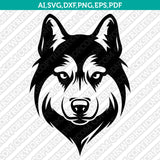Husky Dog SVG Mascot Cut File Cricut Clipart Png