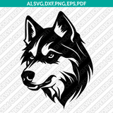 Husky Dog SVG Mascot Cut File Cricut Clipart Png 