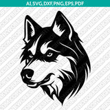 Husky Dog SVG Mascot Cut File Cricut Clipart Png