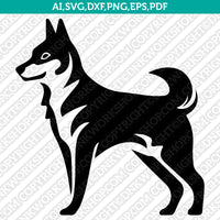Husky Dog SVG Mascot Cut File Cricut Clipart Png