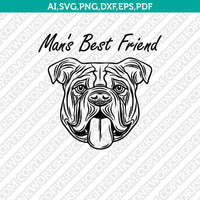 I Love Bulldog Dog Breed SVG Cricut Cut File Silhouette Cameo Cricut Clipart Png Eps Dxf Vector
