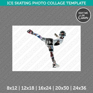 Ice Skating Collage Template