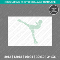 Ice Skating Collage Template Canva PDF