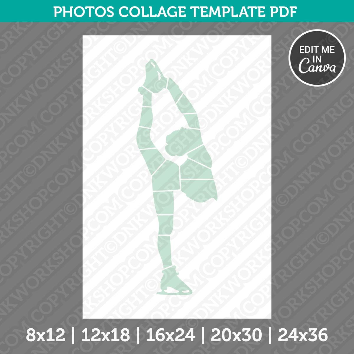 Ice Skating Photo Collage Template Canva PDF – DNKWorkshop