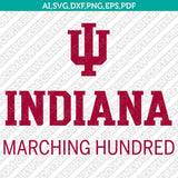 Indiana Hoosiers SVG Bundle | NCAA College Vector Cricut