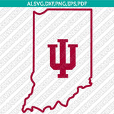 Indiana Hoosiers SVG Bundle | NCAA College Vector Cricut